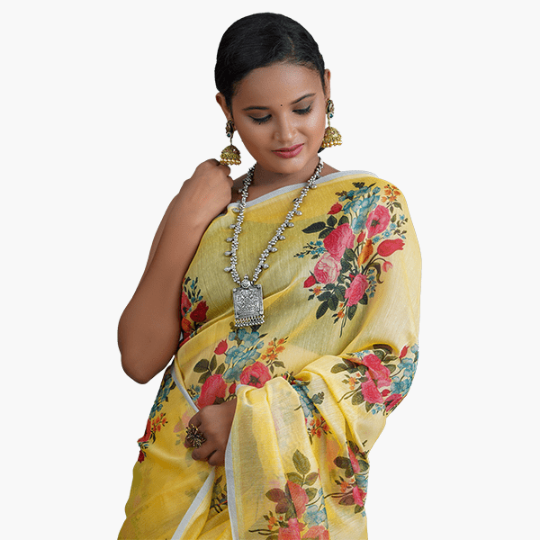 Chanderi Saree - Kavaach Kashi