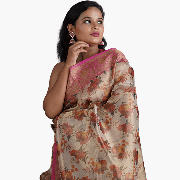 Tissue Saree - Kavaach Kashi